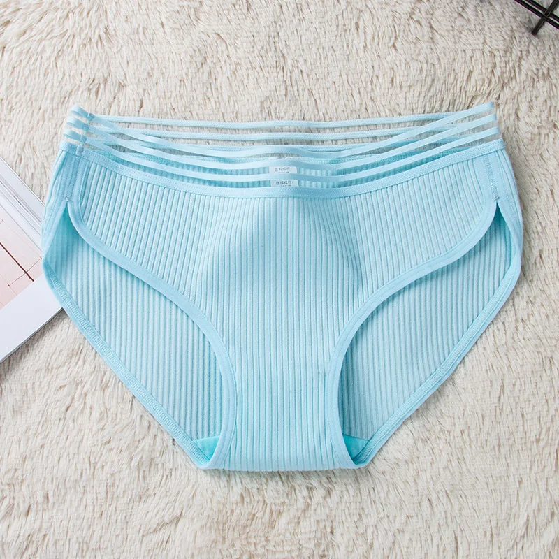 3 Pcs/lot Japanese thread Ice silk ladies briefs new cute girl-free mid-waist underwear LVFAN BS006