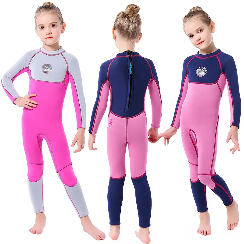 

FAVSPORTS Thermal 3mm Kids Wetsuit Neoprene Diving Wetsuit UV Protection Swimwear Elastic Long Swimsuits Rash Guardjavascript: