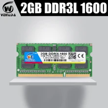 VEINEDA оперативная память Sodimm DDR3L 2 Гб оперативная Память ddr3L 1066 МГц для всех ноутбуков Intel AMD оперативная память ddr3L-1333MHZ PC3-12800 памяти