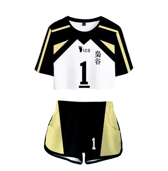 

DLF 8-20Y Anime Haikyuu Clothing Set Kids 3d Cosplay Costume High School Volleyball Uniform Sports Suit Football Basketball Team