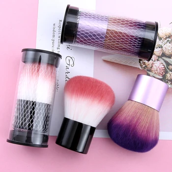 

1 pcs Mini Makeup Powder Blush Beauty Brushes Travel Cosmetic makeup brush holder