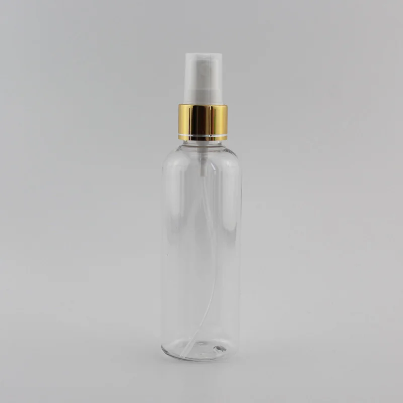 Clear Bottle White 100 мл X 50 спрей пластиковый флакон для духов, 100cc спрей для закрепления макияжа насос контейнер бутылки для многоразового использования туман спрей дорожная бутылка - Цвет: Clear Bottle White
