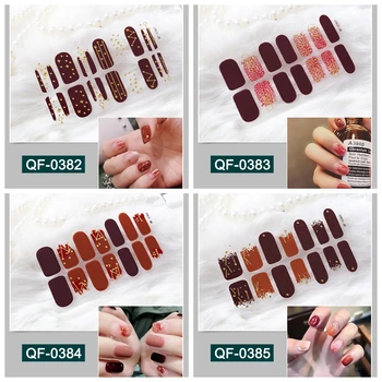 

15sheets Mixed Design Nail Art Stickers Set Moon Glitter Decals Full Cover Slider Wraps for Kids Pregnant Woman Decor Manicure