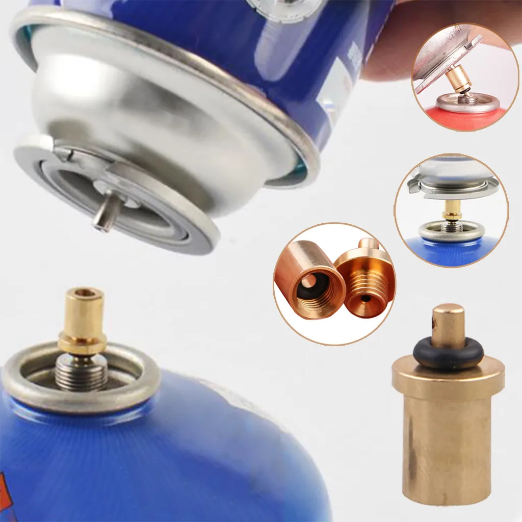 Outdoor Camping Burner Conversion Head Long Flat Tank Stove Gas Inflatable Bottle Adaptor Accessories Switching Valve | Спорт и