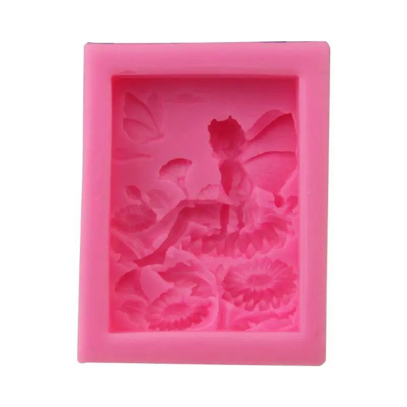 

2020 New 3D Lotus Fairy Silicone Mold DIY Soap Clay Candle Making Cake Fondant Decorating