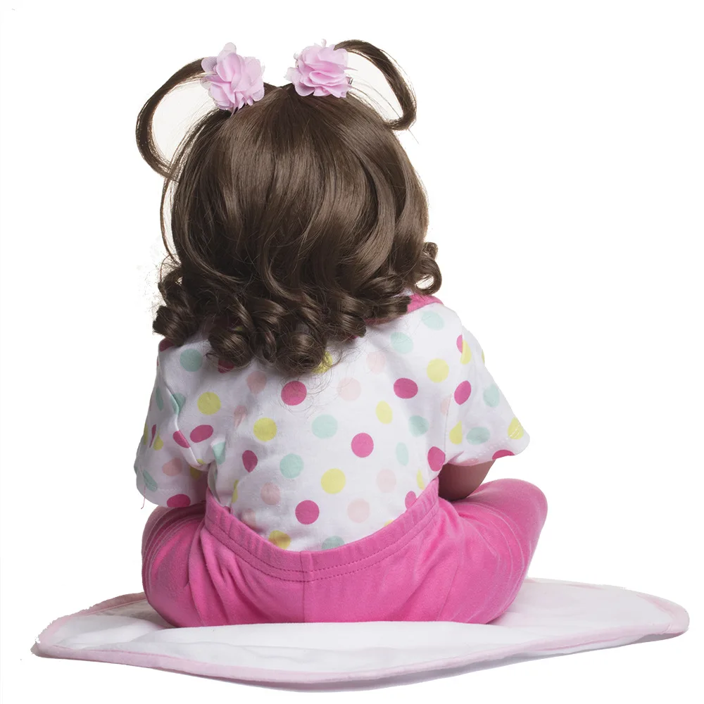 Pickwoo 48 см 55 см 57 см bebes Кукла реборн девочка куклы мягкий силиконовый хлопок Boneca reborn Brinquedos день детей подарки игрушки