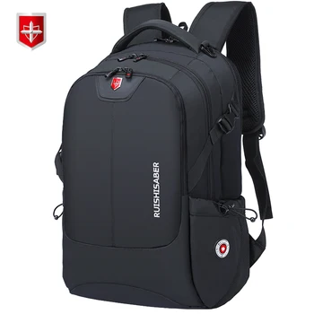 

RUISHISABER Swiss Laptop Backpack Men Waterproof USB Charging Anti Theft Backpacks Schoolbag Business Travel bag Male Mochila