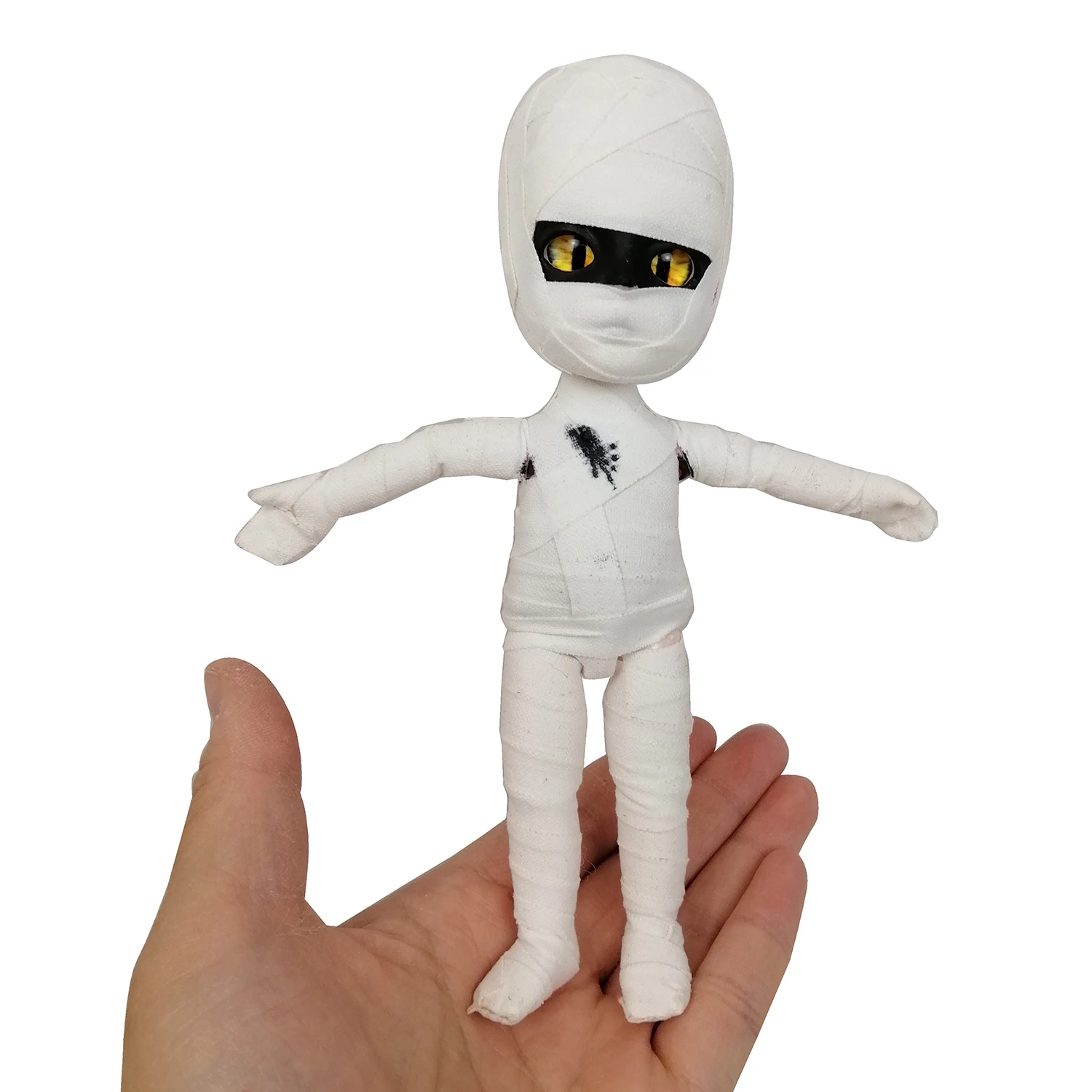 1/8 15 см кукла мертвая ходячая BJD живое кровотечение 5," без волос голая шарнирная Кукла стеклянные глаза мягкая голова твердая игрушка для Хэллоуина - Цвет: 05 White Mummy