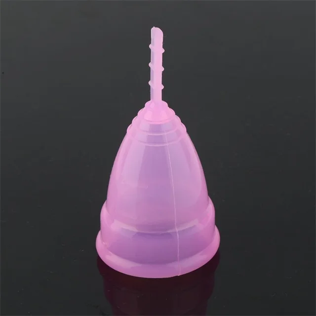 Pink Менструальная чашка для женской гигиены, многоразовая медицинская силиконовая менструальная чашка, хорошая, чем подушечки, забота о здоровье, вагинальная чашка, подходящая для спорта - Цвет: Pink