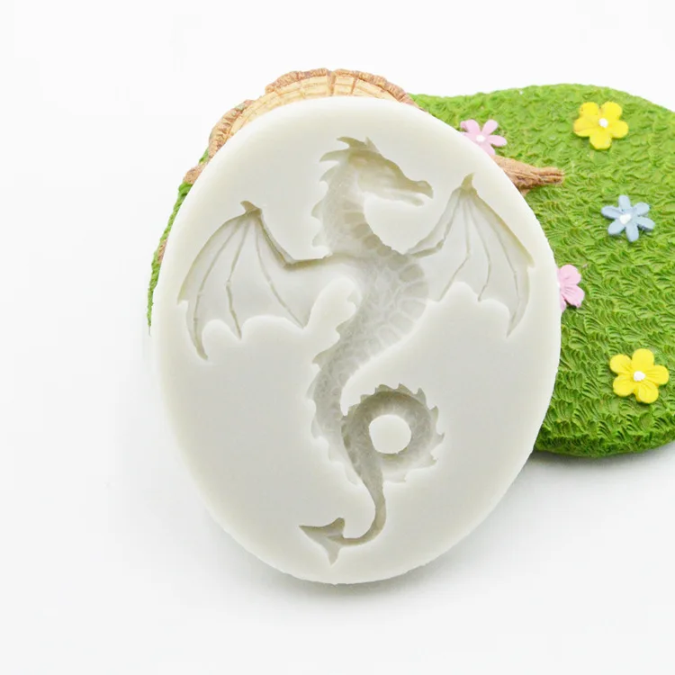 

Luyou 1pcs Dragon cake silicone mold fondant lace mold Birthday cake decorating tools chocolate gumpaste mold FM1883