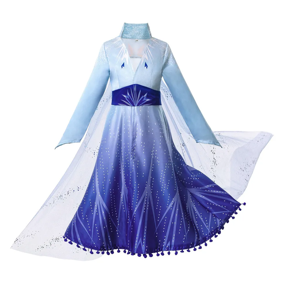 Pettigirl/Новинка года; 2 костюма; платье принцессы для девочек; Одежда для девочек «Снежная королева»; маскарадные костюмы для вечеринки; детская одежда