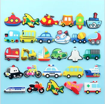 

Transportation Car plane ship PVC fridge magnet stickers Children's early education refrigerator magnet