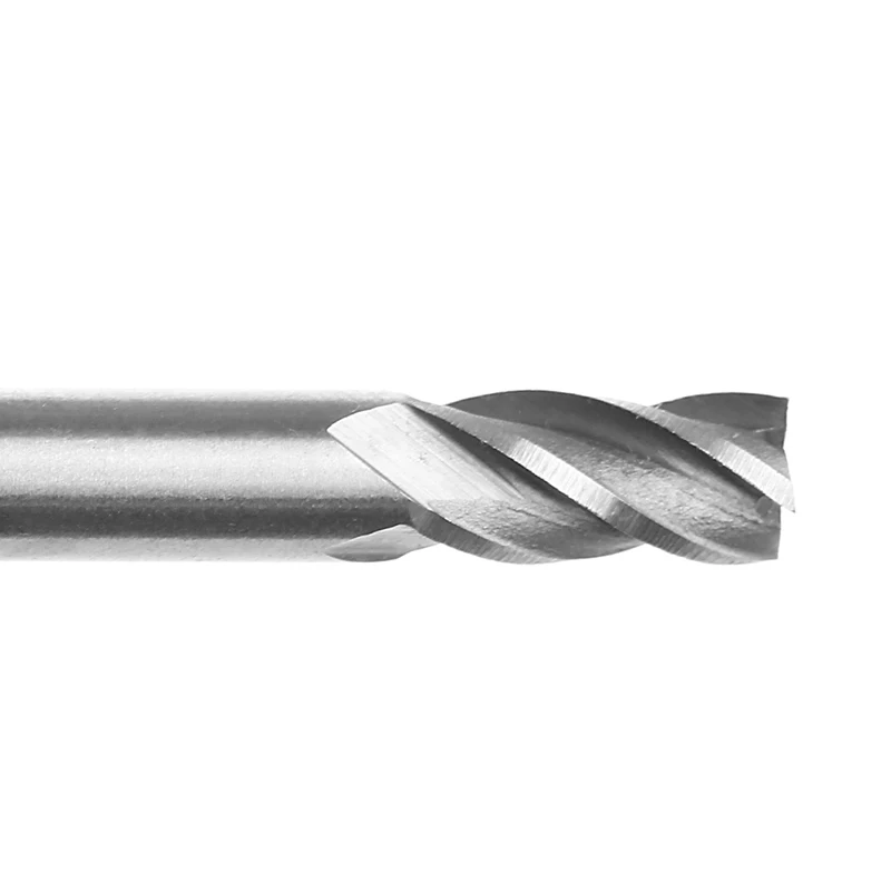10pcs/set 1.5-6mm HSS Straight Shank 4 Flute End Mill Cutter CNC Drill Bit Tool 35ED