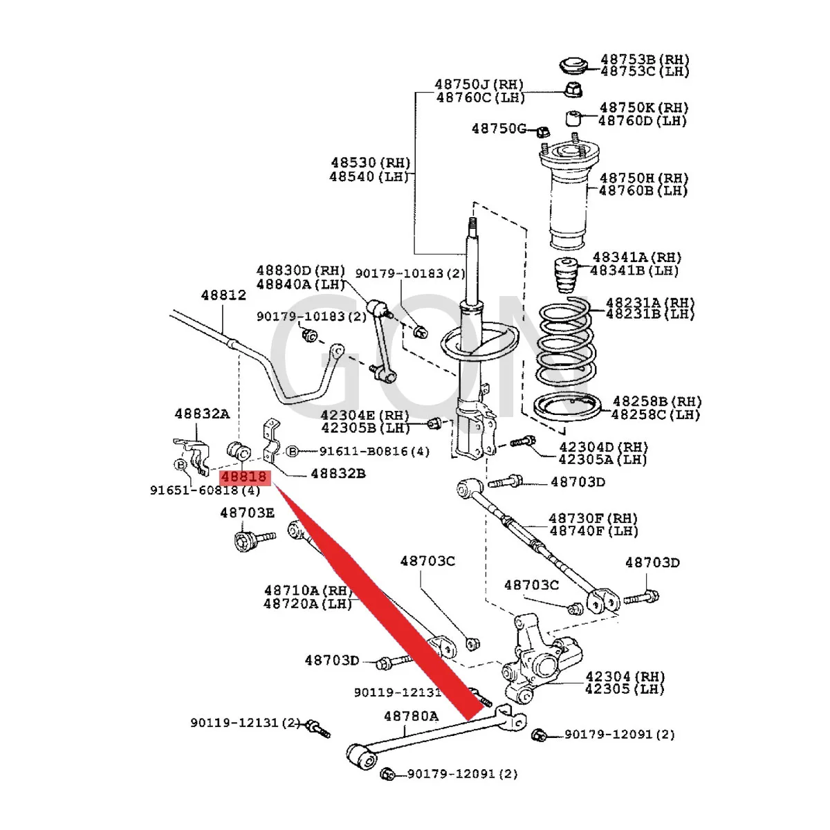 

Задний стабилизатор, втулка 1997-Toy ota CAL DIN AWI NDO MCA MRY, Задний стабилизатор, резиновая втулка, стабилизатор, втулка (задняя)