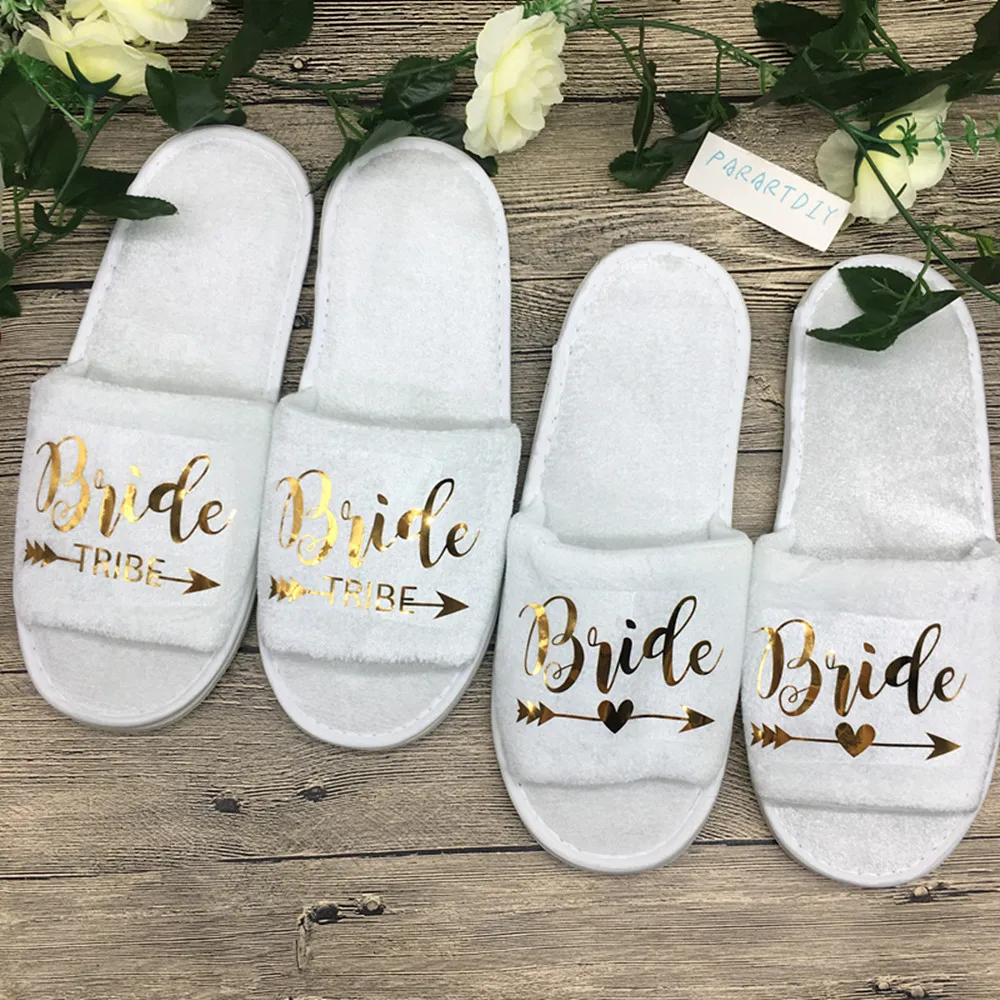 Adult/kids wedding bride bridesmaidnovoltey Personalised slippers hen party 