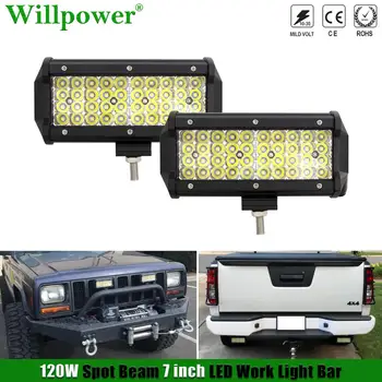 

Car SUV 7" LED Work Light Bar Driving Fog Light Off Road For Jeep 4X4 Truck Trailer Backup Driving Spotlight