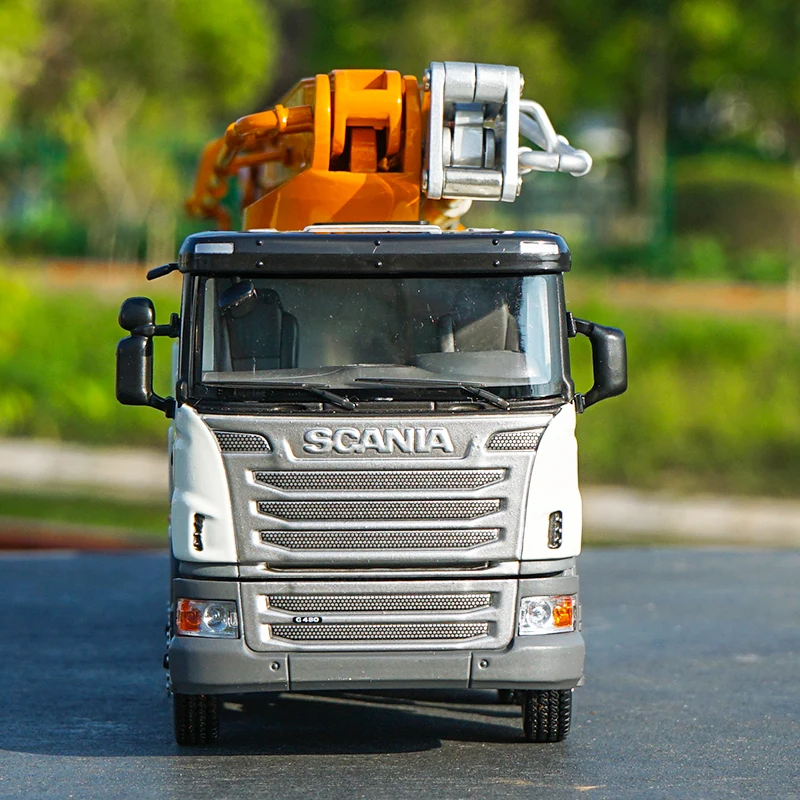 Оригинальный авторизованный подлинный грузовик 1:38 Scania трактор Zoomlion 64X-6RZ