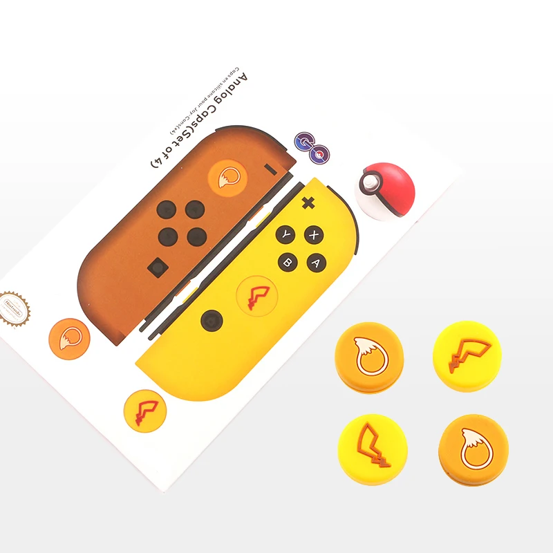 Joy Con-Joystick de silicona para Nintendo Switch Ns, funda de agarre, tapas analógicas, Mando de Joy-con, maror Zeldar