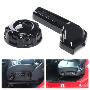 

Car Main Driver Seat Back Adjustment Decoration Circle Cover for 2018 2019 Jeep Wrangler JL ABS
