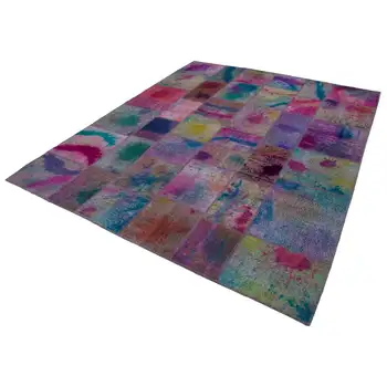 

244x302 Cm Multicolor Handmade Patchwork Rug-8x10 Ft