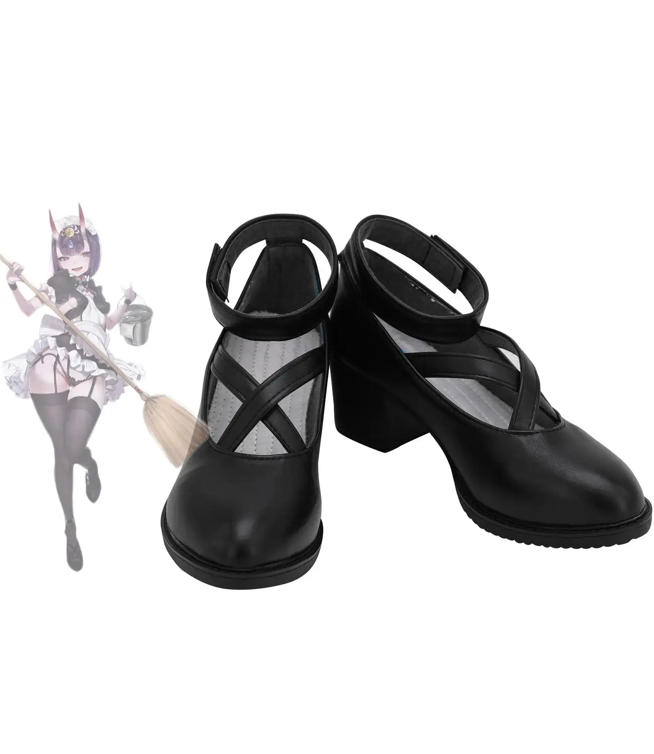 

FGO Shuten Doji Shoes Cosplay Fate Grand Order Doji Shuten Cosplay Sandals Black Shoes Custom Made