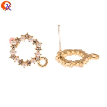 

Cordial Design 50Pcs 11*15MM Jewelry Accessories/Earrings Stud/Imitation Pearl/Loop Shape/Hand Made/DIY Making/Earring Findings