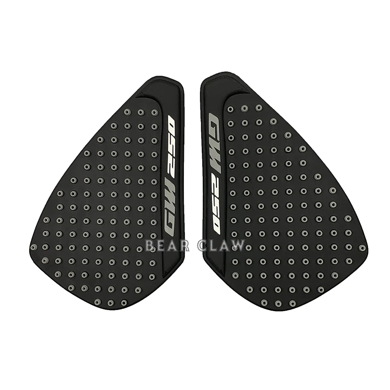 gray One pair Для SUZUKI GW250 наклейка на бак мотоцикла Тяговая накладка на колено Ручка протектор противоскользящая наклейка - Цвет: gray One pair