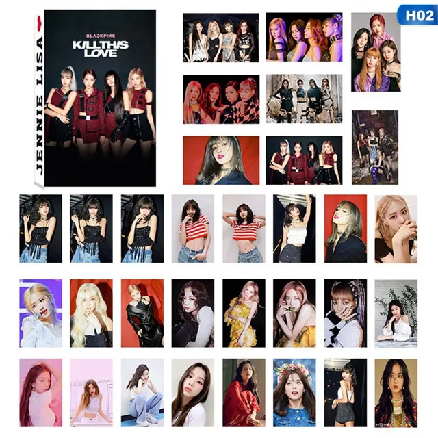 32pcs Box Kpop Kill This Love Paper Lomo Card New Album How You Like That Photocard Fans Collection Stationery Set Aliexpress