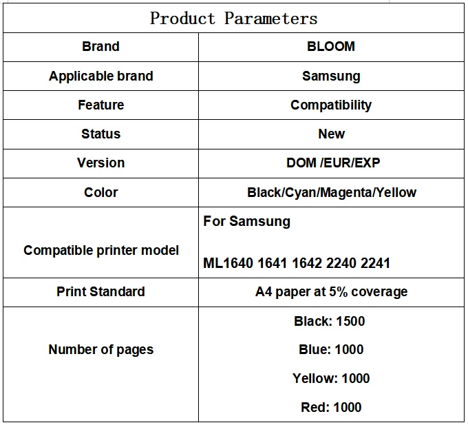 5 шт./лот MLT-D108S D108S D108 108S 108 сброса тонера чип для Samsung ML1640 ML2240 ML1641 ML2241 принтер