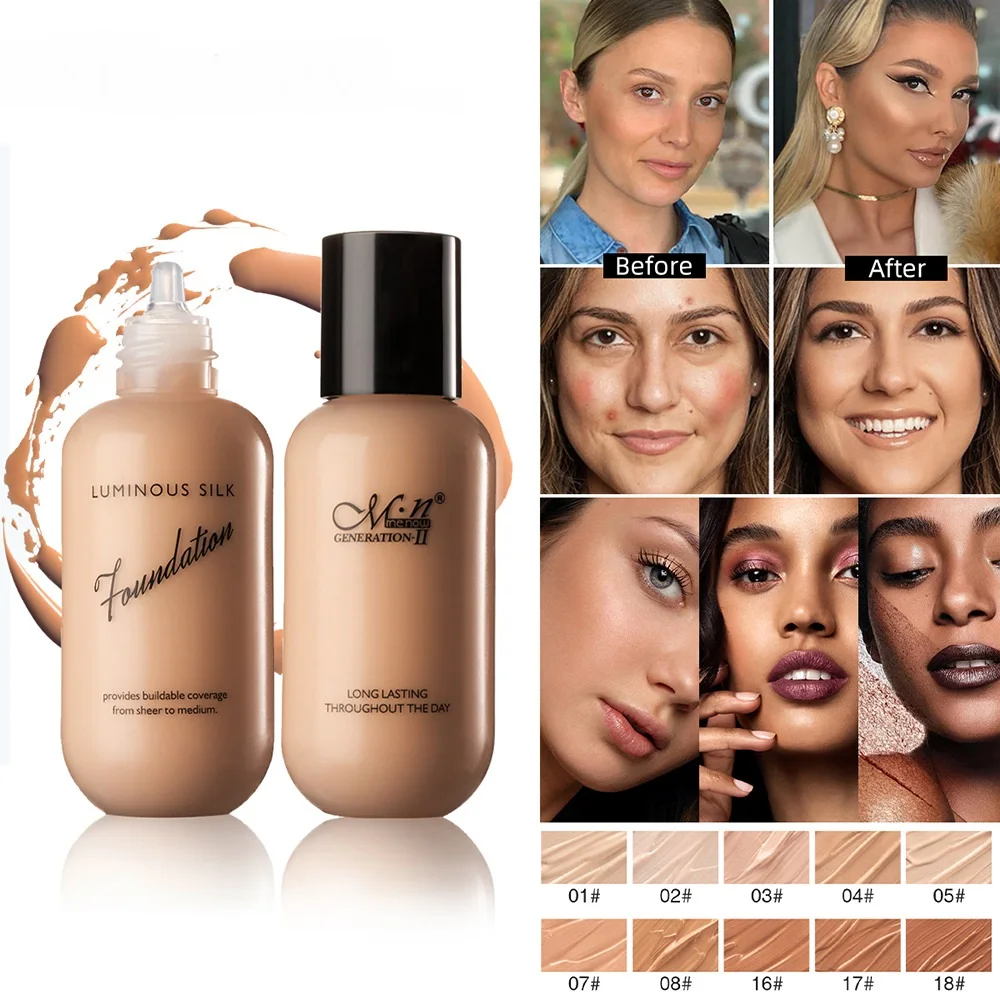 

Changing Foundation Makeup Profesional Colour Changing Face Base Makeup Waterproof Makeup Cream Gift Skin Care Liquid Foundation