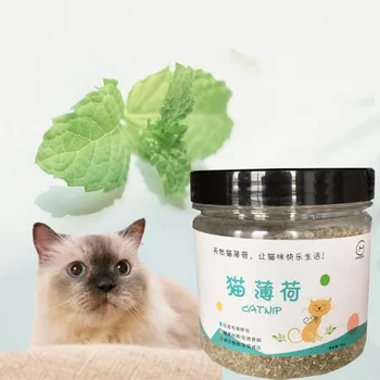 

60g Pet Cleaning Supplies For Oral Cleaning Dry Organic Natural Catnip Cat Snacks Powder To Remove Hairballs For Cats