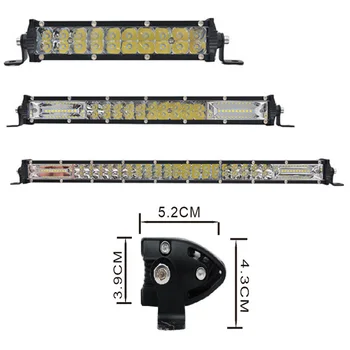 

7 13 20 inch 12D 60W 120W 180W LED Work Light Combo LED Bar Light for pajero Lada Driving Offroad Boat 4WD 4x4 Truck SUV ATV