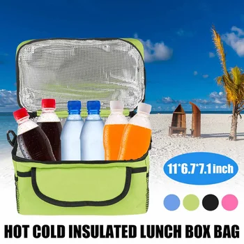 

Practical Portable Insulated Cooler Bags Waterproof Cooler Bag Lunch Leisure Outdoor Picnic Packet Box Food Thermal Bag 4 Color