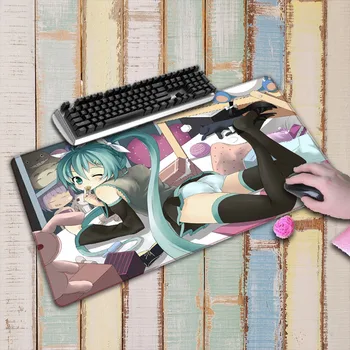 

Hatsune Miku Anime Locking Edge Gaming Mouse Pad Gamer Game Mouse pad Mousepad mat Speed Version For Dota2 LOL CSGO