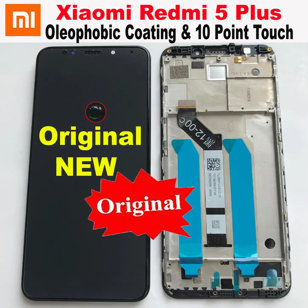 

Original Best Xiaomi Redmi 5 Plus IPS LCD Display 10 Point Touch Screen Digitizer Assembly Sensor + Frame Redmi5 Plus MEG7 Glass
