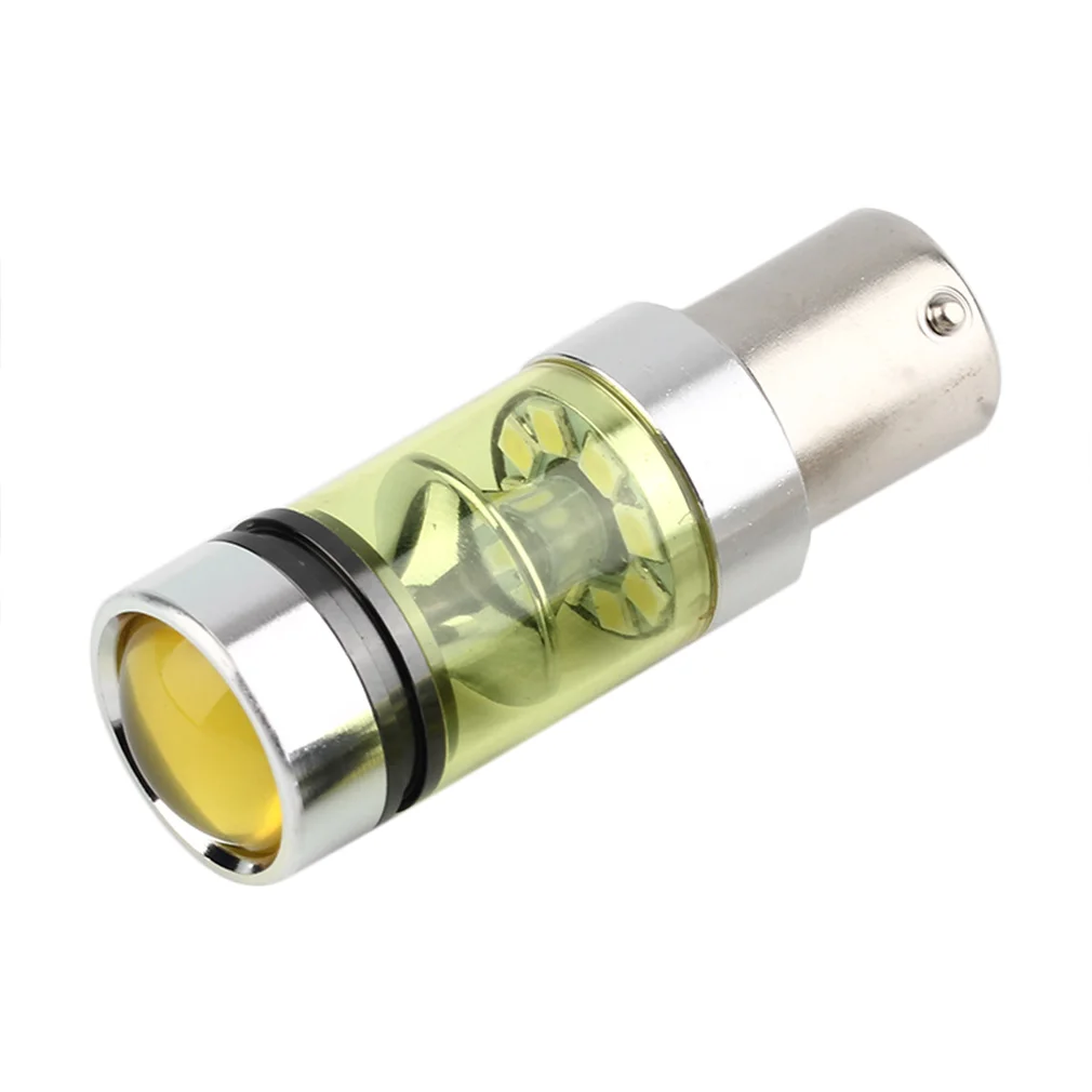 Прочный 2 шт 100w 1156 20 SMD высокой мощности супер яркий 4300K золотистый свет автомобильных фар противотуманных фар ходовой свет