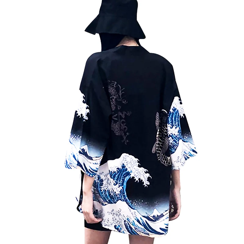 Japanese Kimono Women Yukata Chinese Kimono Cosplay Geisha Haori Obi Japanese Streetwear Clothing Harajuku Shirt