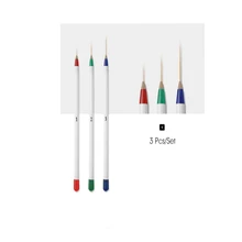 Fingerqueen 3 шт Маникюрный набор кистей для ногтей тонкая ручка-лайнер для рисования в полоску цветок маникюрные инструменты для ногтей B-005