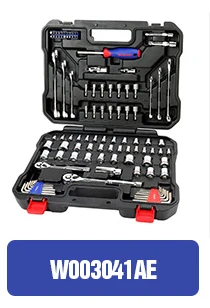 WORKPRO 123PC Mixed Tool Set Mechanics Tool Set Ratchet Spanner Wrench Socket Set 2019 New Design