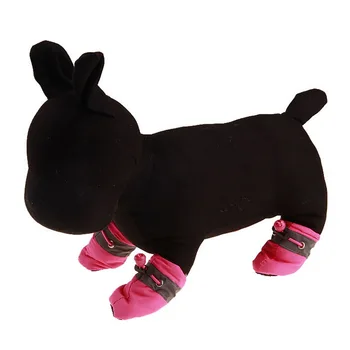 

4Pcs/Set Winter Reflective Thick Warm Pet Rain Shoes Dogs Snow Boots Non-Slip Waterproof Shoes for Dogs Outdoor Boots Supplies