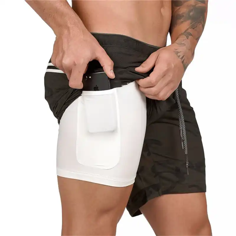 running shorts cell phone pocket