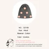 Geebro New Adult Hat For Men And Women Solid Color Flower Accessorie Ribbing Beanies Warm Soft Casual Skullies Bonnet Gorras Cap 2