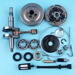 Kit de cylindre de vilebrequin pour Stihl MS180 018, roulement à billes, engrenage à vis sans fin, filtre à huile et à carburant, joint de ligne, bande de frein, Cage de rondelle 
