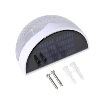 

Waterproof 6 LED Solar Security Lamp Outdoor Wall light Semi Circle Garden Decoration Landscape Lawn Fence Gutter Stairway Path