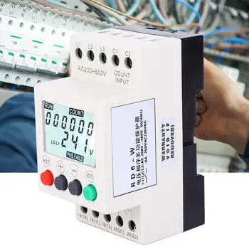 

3 Phase Under Over Voltage Phase Sequence Protector Relay Voltage Protective Over Under Voltage Relay Overvoltage