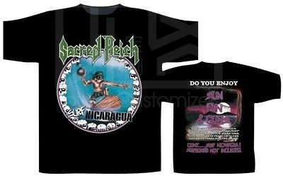 Футболка Sacred Reich 'Surf nicaragua a'-новая и официальная! Брендовая Хлопковая мужская