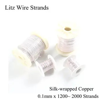 

0.1x1200 0.1x1300 0.1x1500 0.1x1600 0.1x1800 0.1x2000 Litz Wire Strand Enamelled Copper Litz Wire Strands Micro Occ 0.1mm 0.1