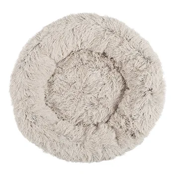 

Shag Plush Donut Cuddler Cats Bed Comfortable Calming Round Dog Puppy Mat Sleeping Nest 50/60/70/80cm HFing