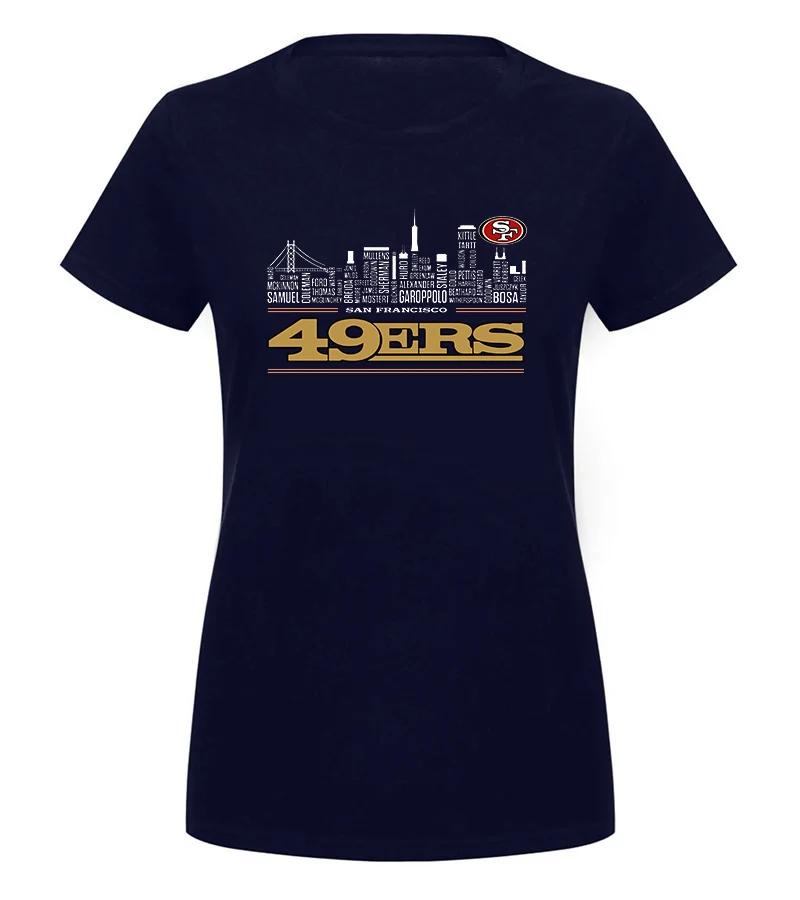 Футболка 49Ers City Street Harajuku - Цвет: women Navy