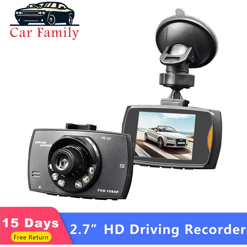 Семейная Автомобильная dvr камера G30 Full HD 1080 P, видеорегистратор для вождения, 140 градусов, видеорегистратор для автомобилей, ночное видение, g-сенсор, видеорегистратор